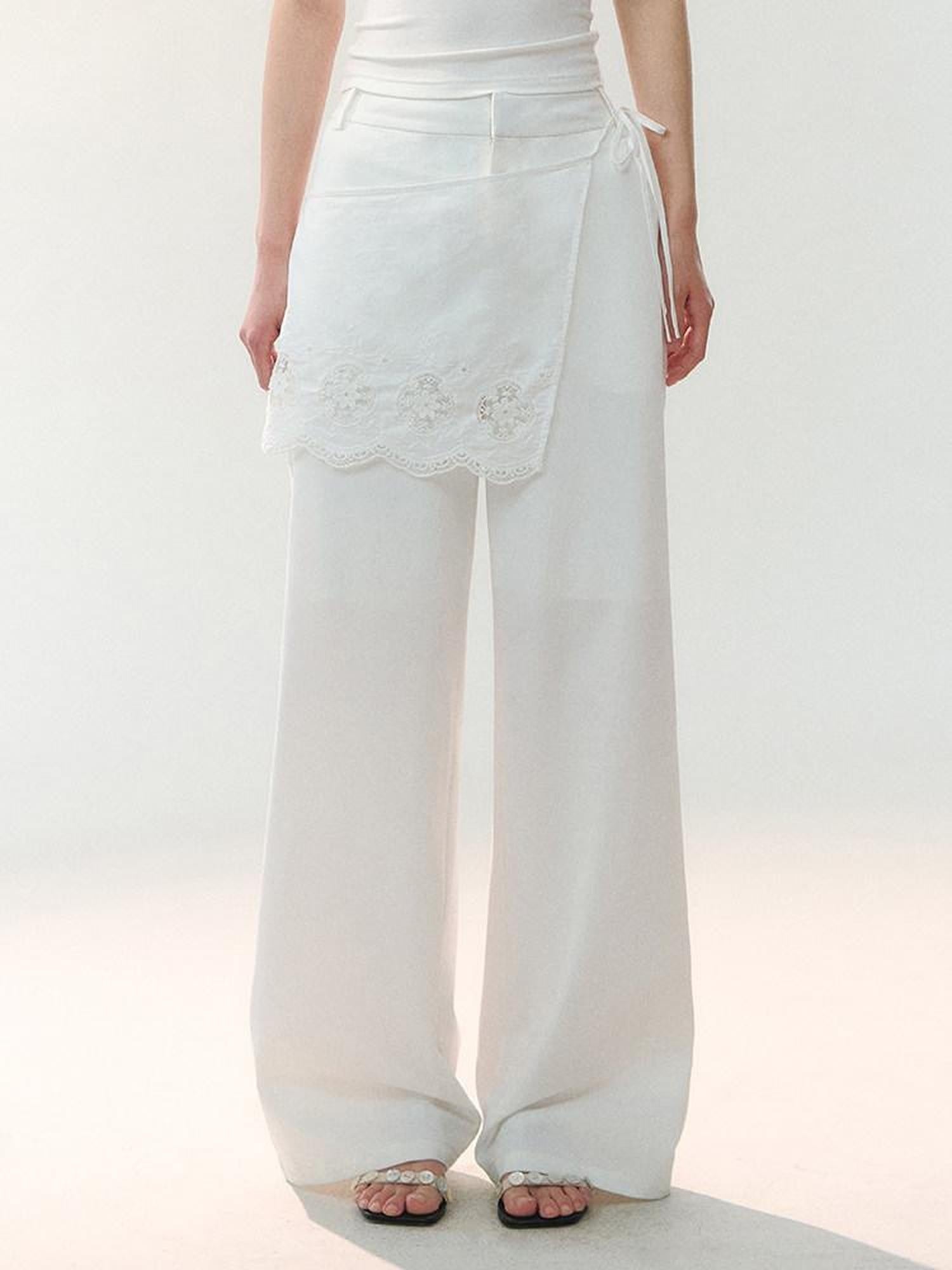 AnnoMundi Soft Drape 3D Floral Applique Women&