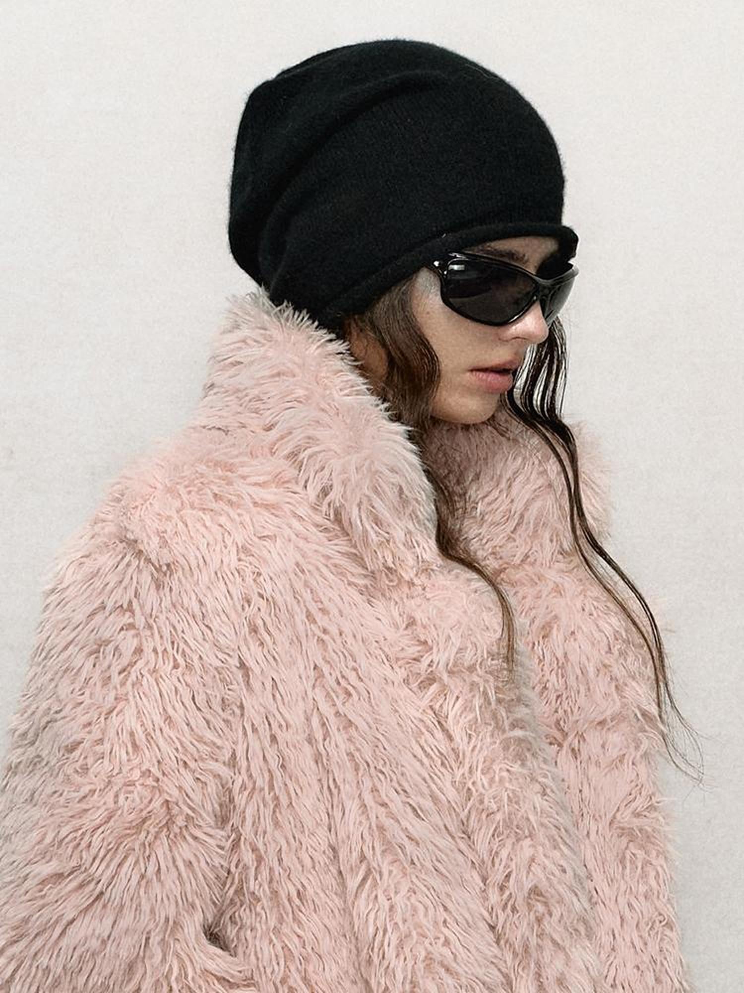 AnnoMundi Soft Knit Beanie With Slouchy Fit And Face Flattering Ribbed Design