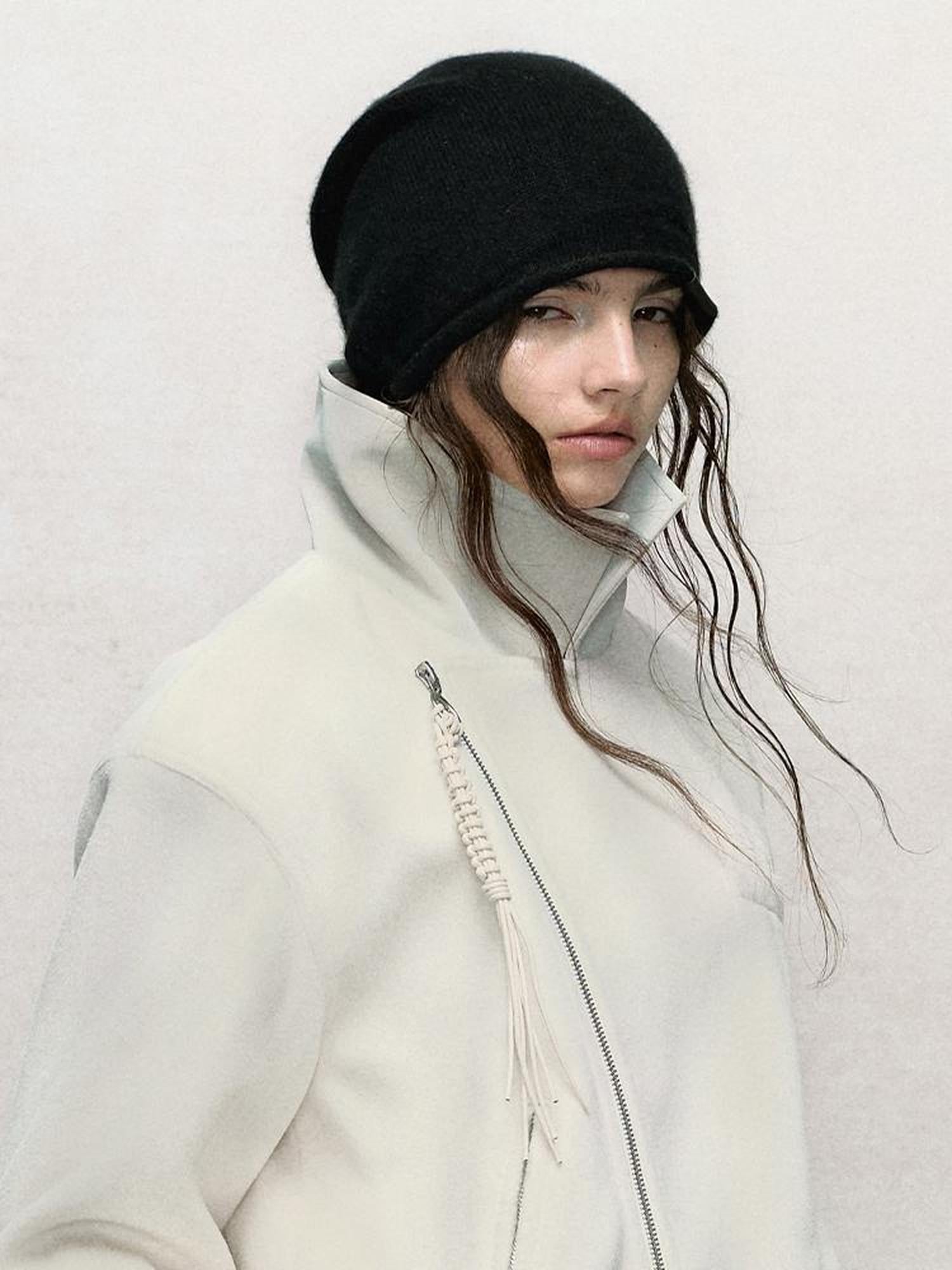 AnnoMundi Soft Knit Beanie With Slouchy Fit And Face Flattering Ribbed Design