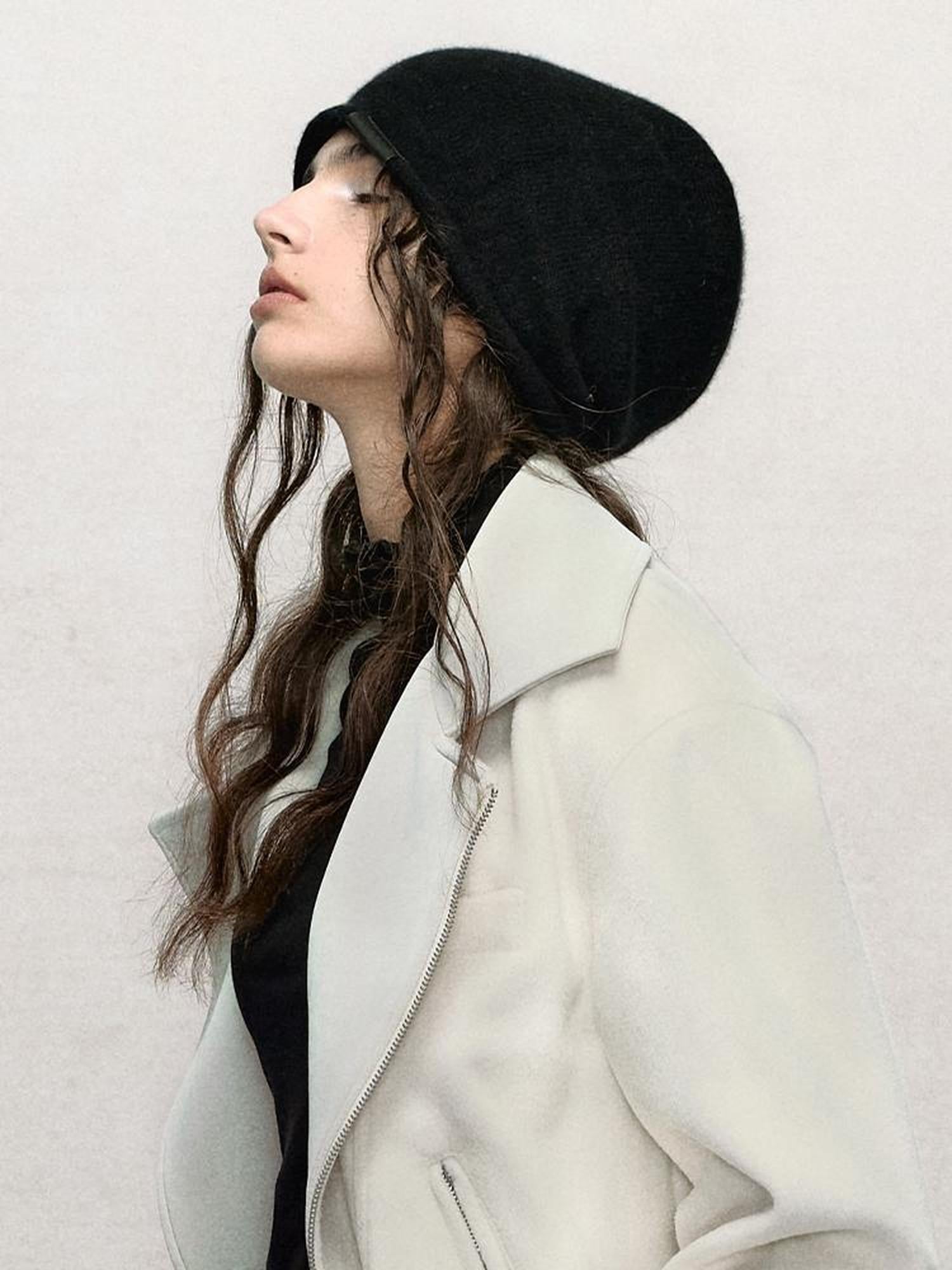 AnnoMundi Soft Knit Beanie With Slouchy Fit And Face Flattering Ribbed Design
