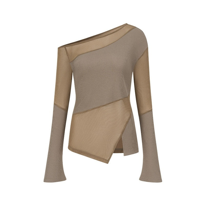 AnnoMundi Soft Shoulder Panelled Asymmetric Neck Women&