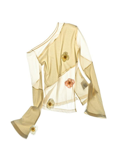 AnnoMundi Soft Shoulder Panelled Asymmetric Neck Women&
