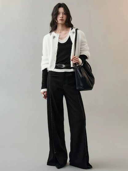 AnnoMundi Soft Touch Knit Cardigan V-neck T-shirt Long Sleeve Cardigan