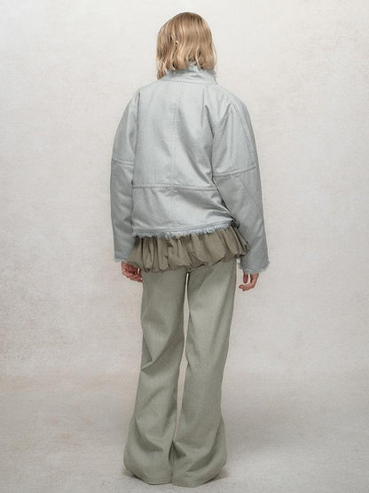 AnnoMundi Soft Wave Reversible Shearling Cropped Jacket