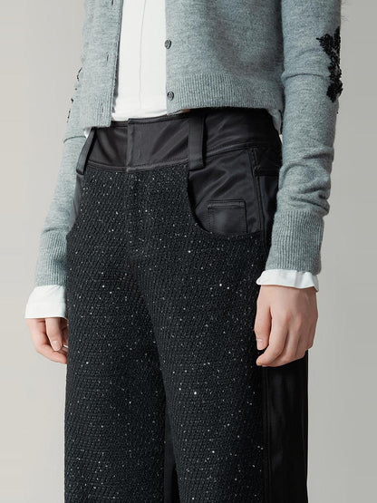 AnnoMundi Sparkle Weave Wide Leg Trousers