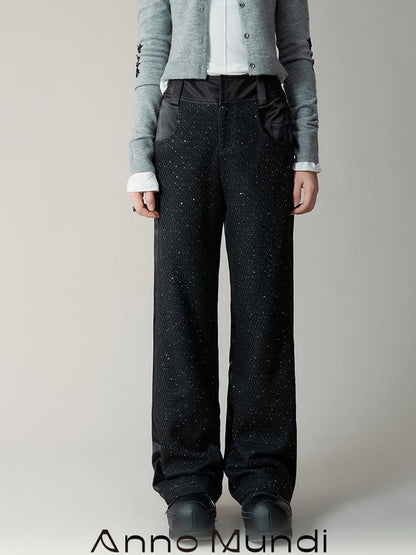 AnnoMundi Sparkle Weave Wide Leg Trousers