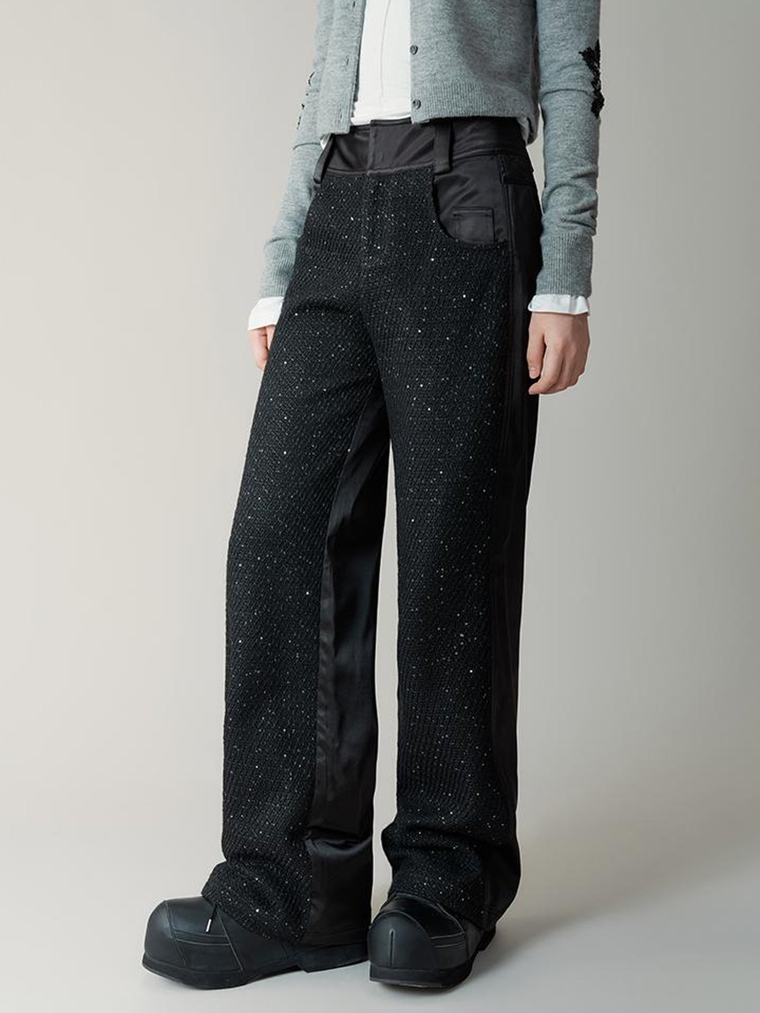 AnnoMundi Sparkle Weave Wide Leg Trousers