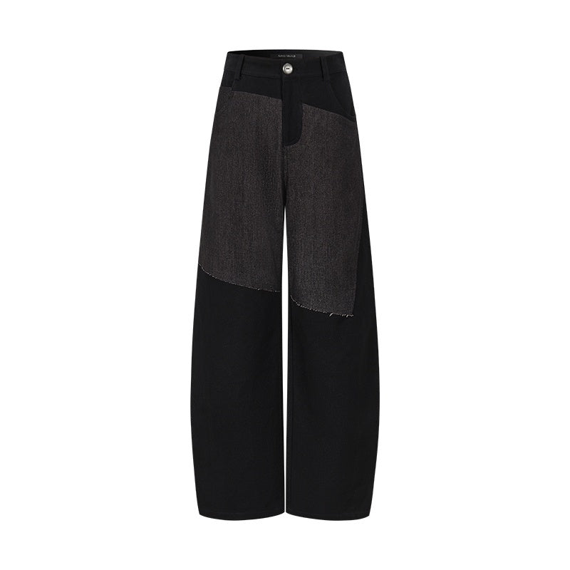 AnnoMundi_Spliced_Faux_Denim_Straight-leg_Pants_Women&