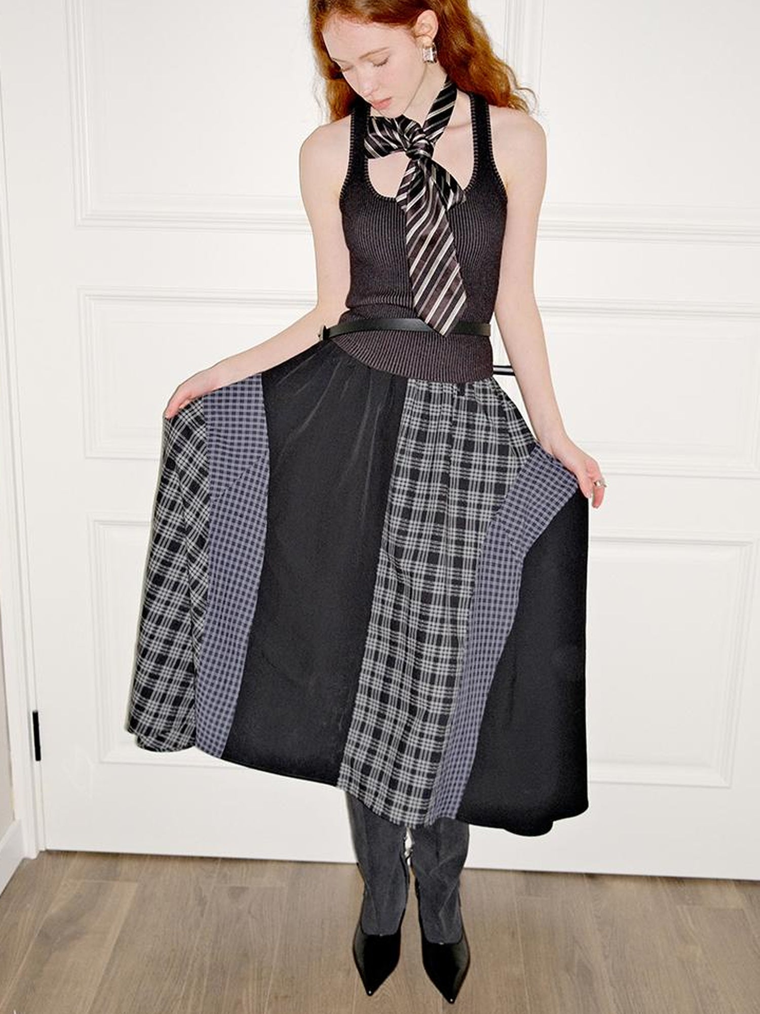AnnoMundi Square Neck Ribbed Tank Top
