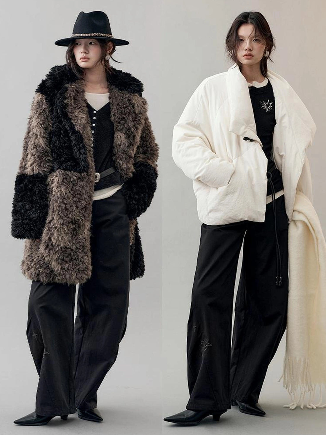 AnnoMundi Star Bird Embroidered Loose Fit Cotton Pants Pants