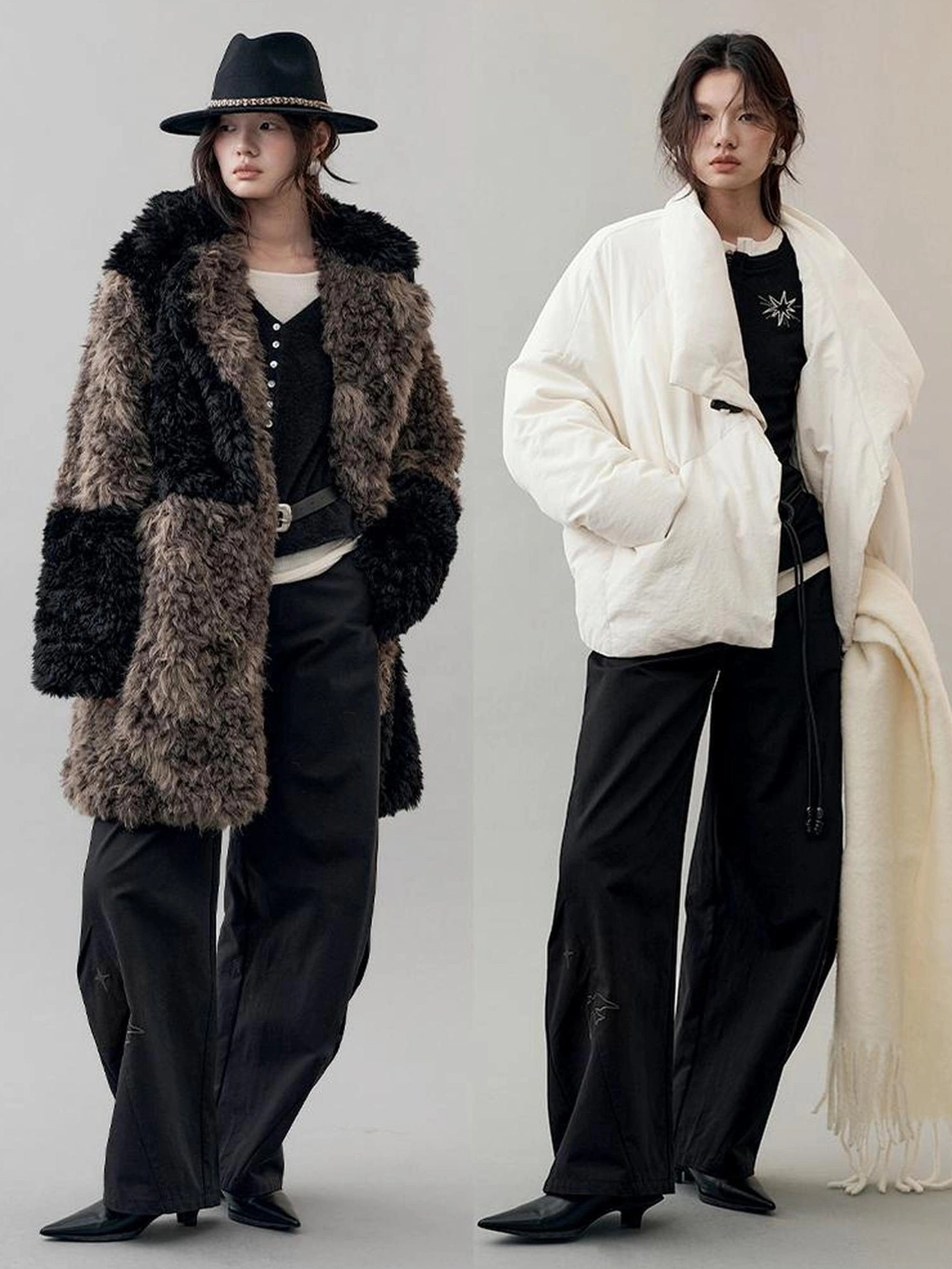 AnnoMundi Star Bird Embroidered Loose Fit Cotton Pants Pants