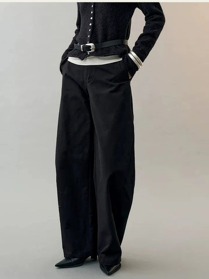 AnnoMundi Star Bird Embroidered Loose Fit Cotton Pants Pants