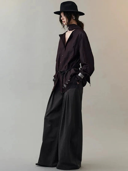 AnnoMundi Starry Embroidered Oversized Shirt Shirts