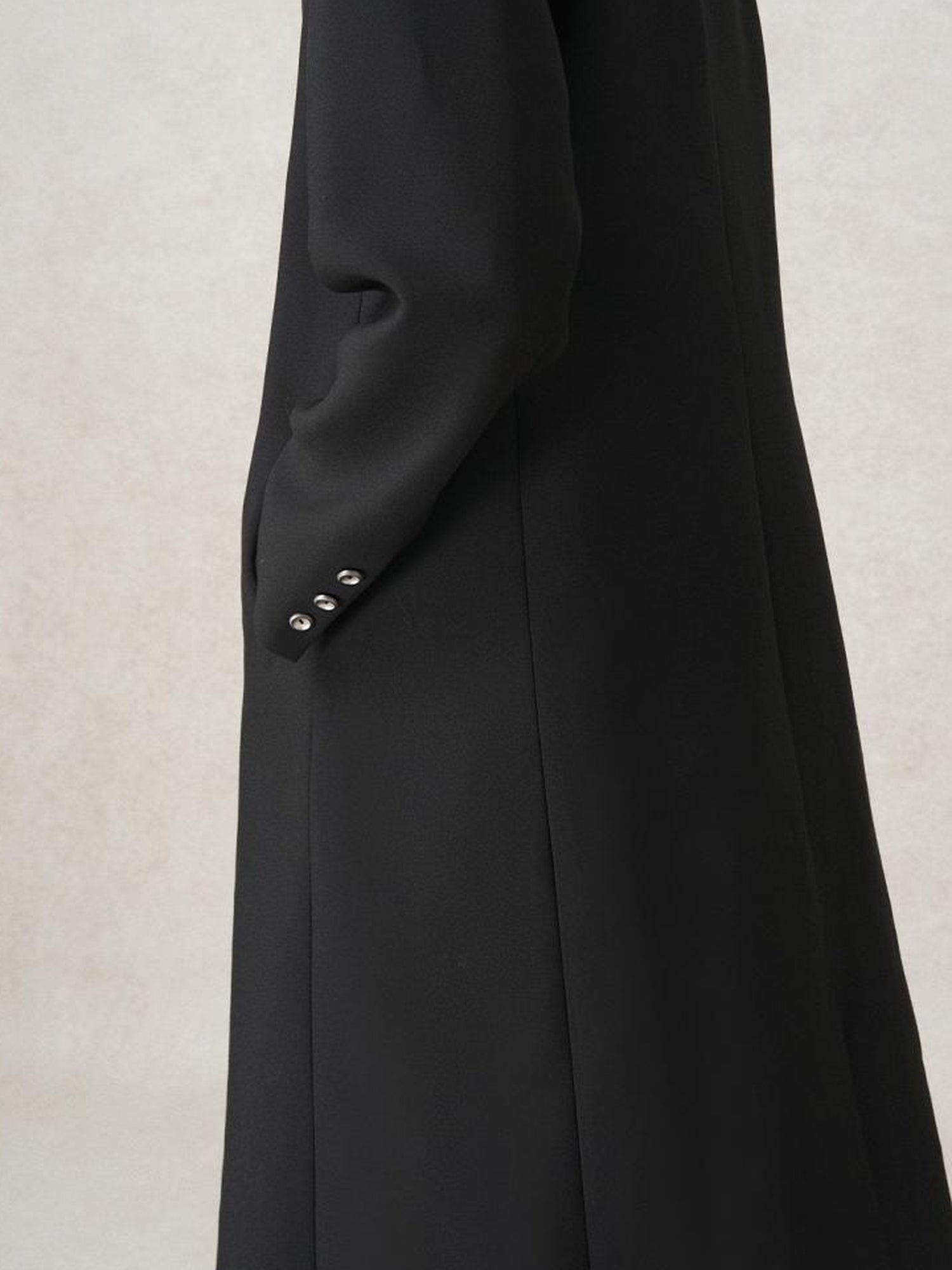 AnnoMundi Straight Cut Longline Blazer With Fringe Brooch