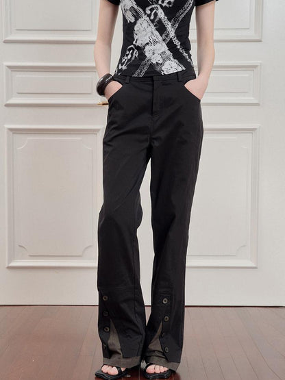 AnnoMundi Straight Leg Cargo Pants With Dual Waist