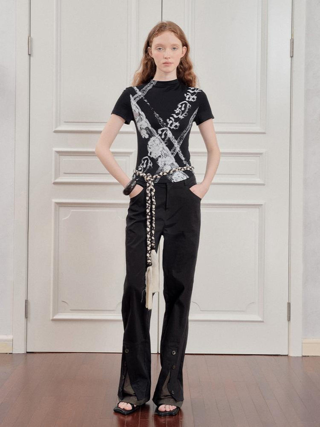 AnnoMundi Straight Leg Cargo Pants With Dual Waist