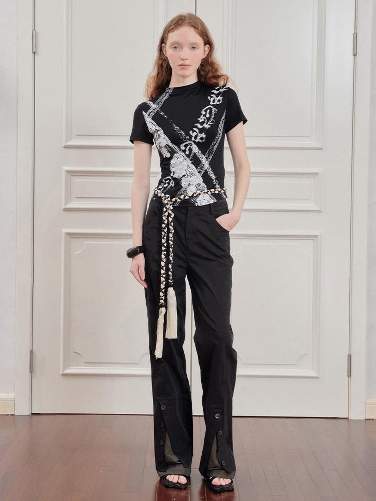 AnnoMundi Straight Leg Cargo Pants With Dual Waist