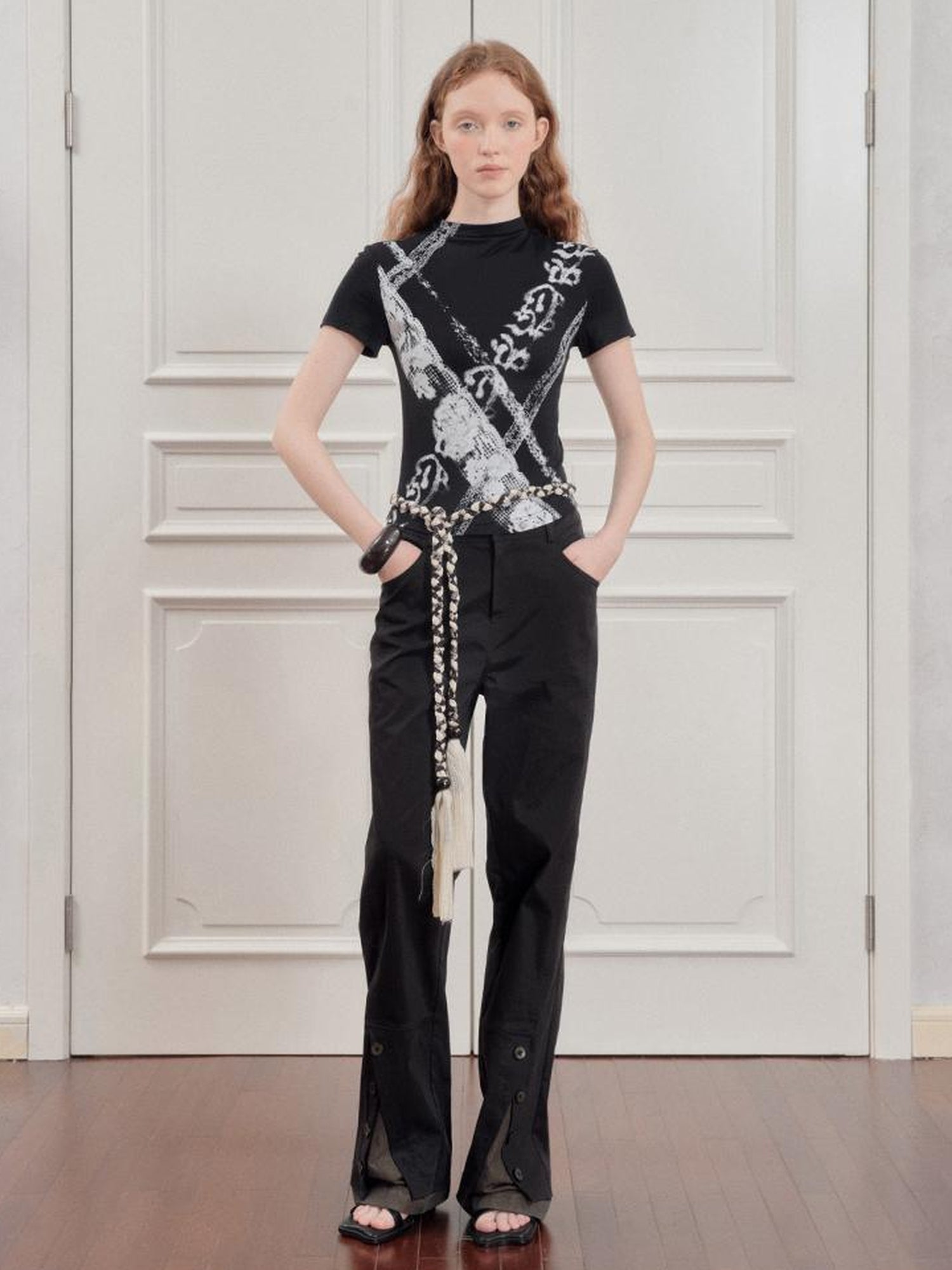 AnnoMundi Straight Leg Cargo Pants With Dual Waist