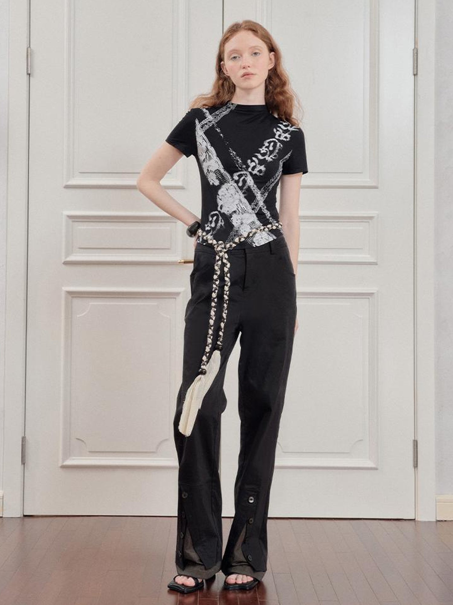 AnnoMundi Straight Leg Cargo Pants With Dual Waist