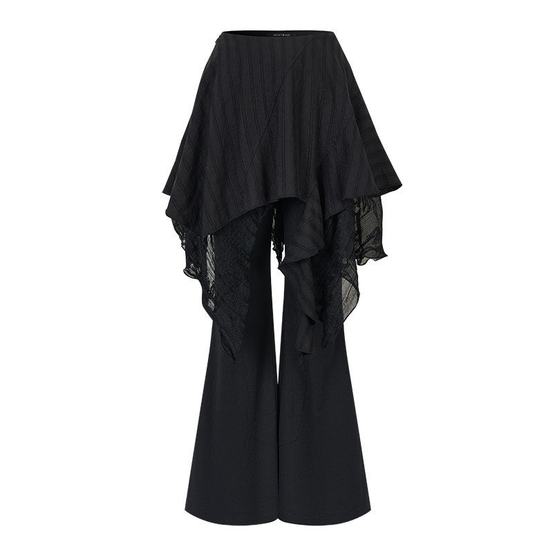 AnnoMundi_Stretch_Cotton_Blend_Slim_Casual_Natural_Waist_Women_Black_Straight_Pants_MISSTT