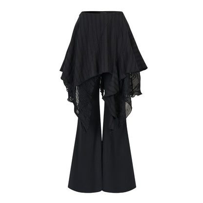 AnnoMundi_Stretch_Cotton_Blend_Slim_Casual_Natural_Waist_Women_Black_Straight_Pants_MISSTT