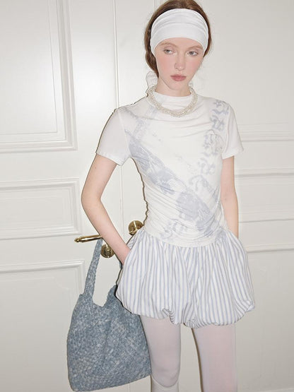 AnnoMundi Striped Bloomer Shorts