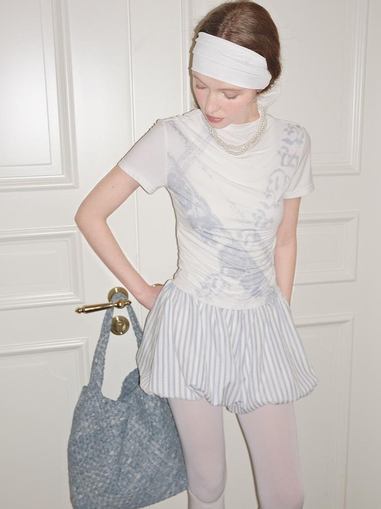 AnnoMundi Striped Bloomer Shorts