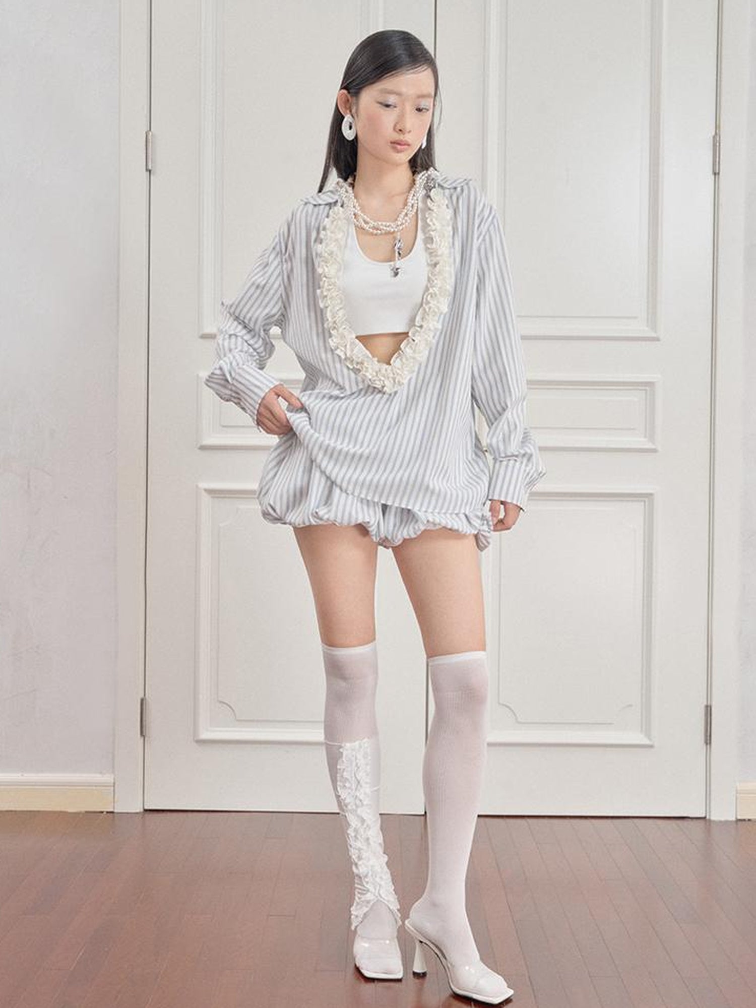 AnnoMundi Striped Bloomer Shorts
