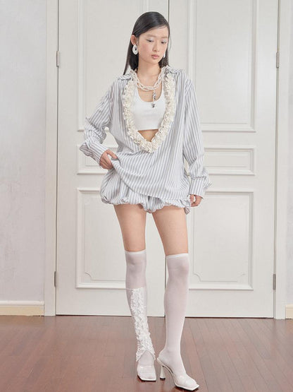 AnnoMundi Striped Bloomer Shorts