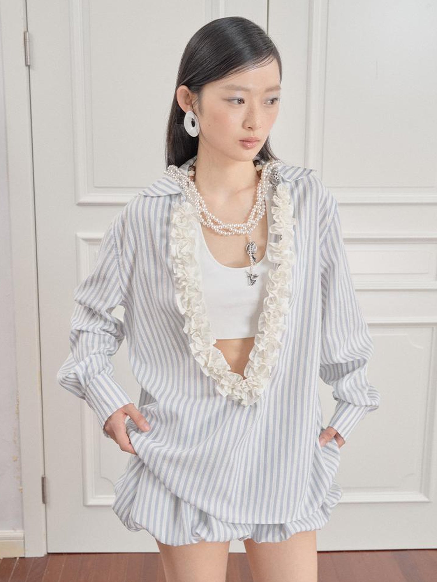 AnnoMundi Striped Bloomer Shorts