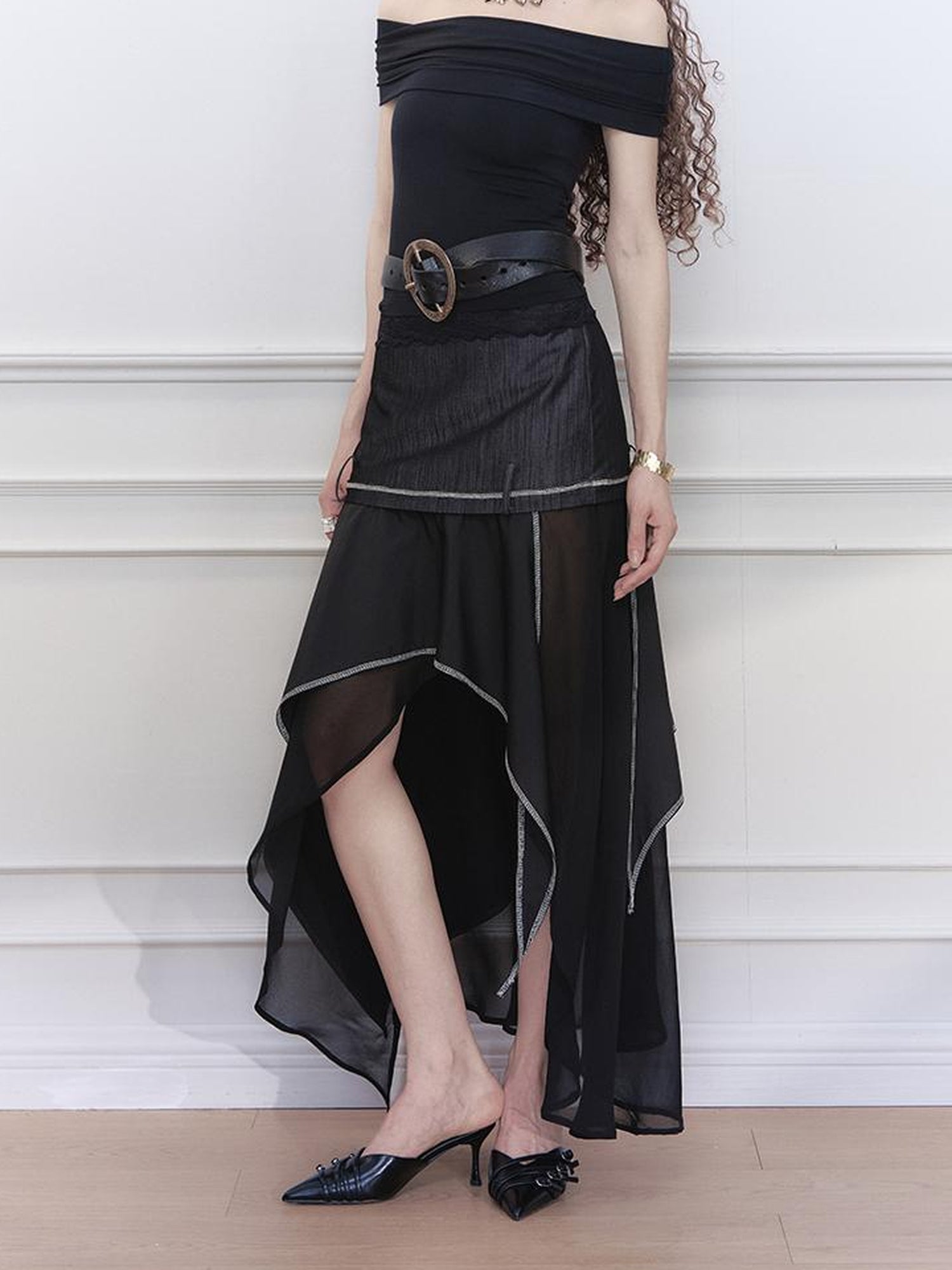AnnoMundi Swaying Shadow A Line Skirt