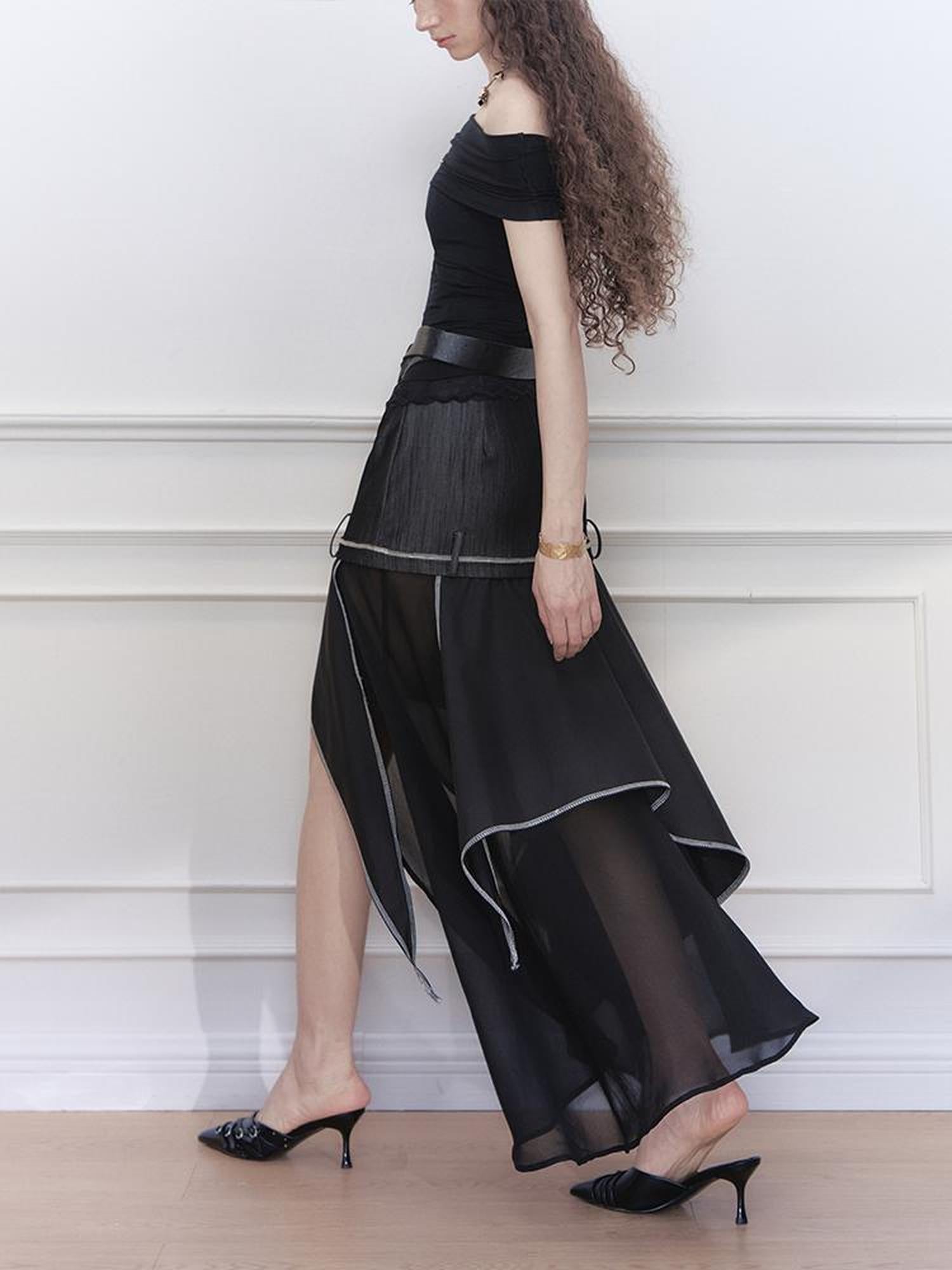 AnnoMundi Swaying Shadow A Line Skirt