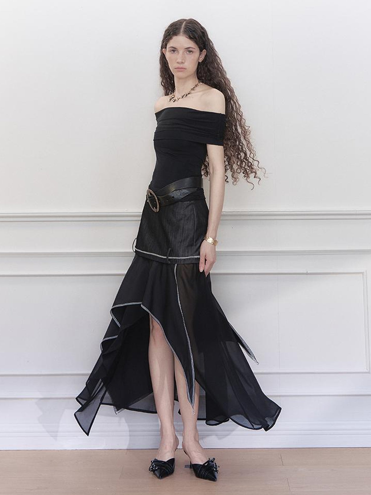AnnoMundi Swaying Shadow A Line Skirt