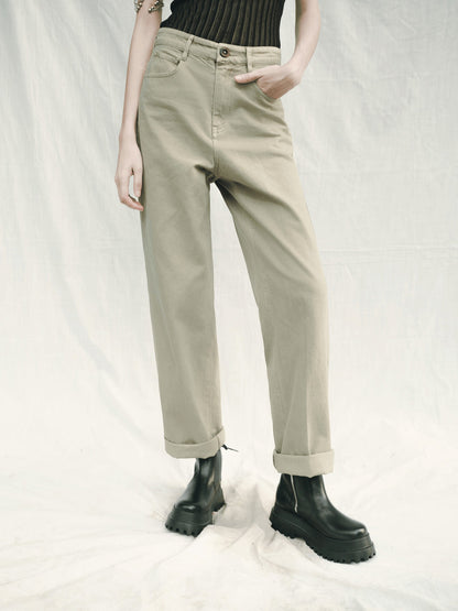 AnnoMundi Tencel Denim Designer High Waist Women&