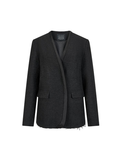 AnnoMundi Textured Arc Panel Blazer