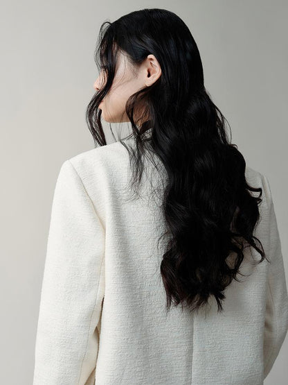 AnnoMundi Textured Arc Panel Blazer