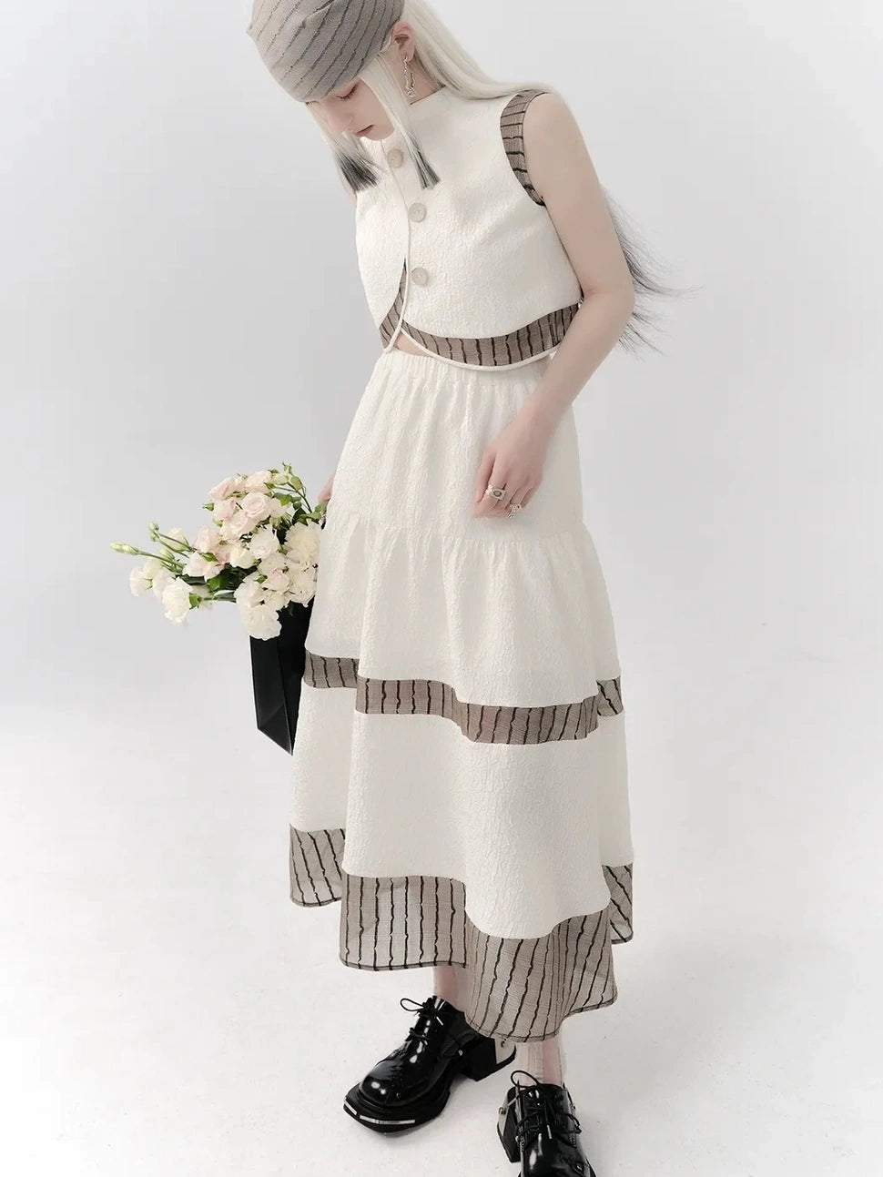 AnnoMundi Textured Lace Square Scarf Accessories