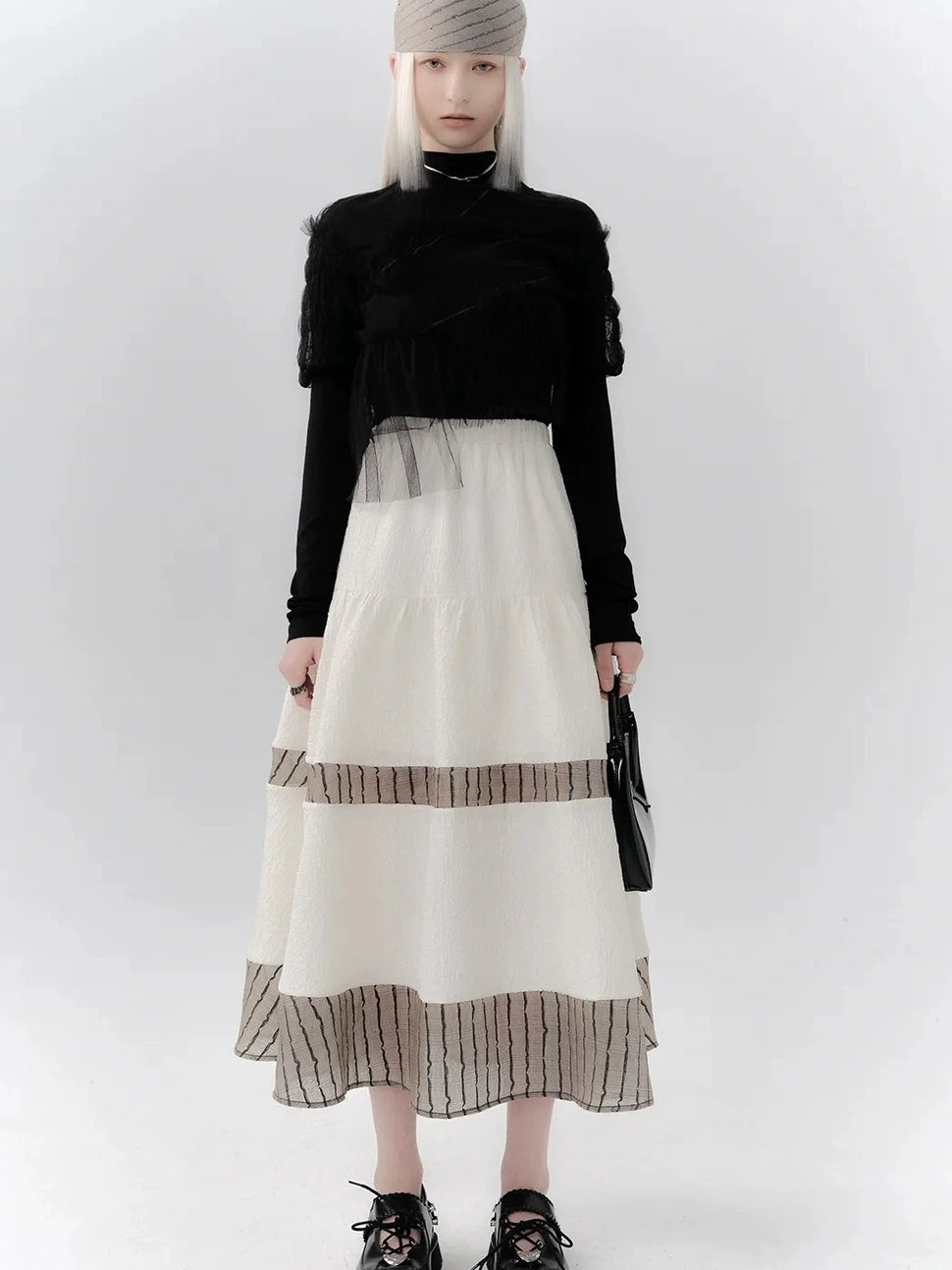 AnnoMundi Textured Lace Square Scarf Accessories