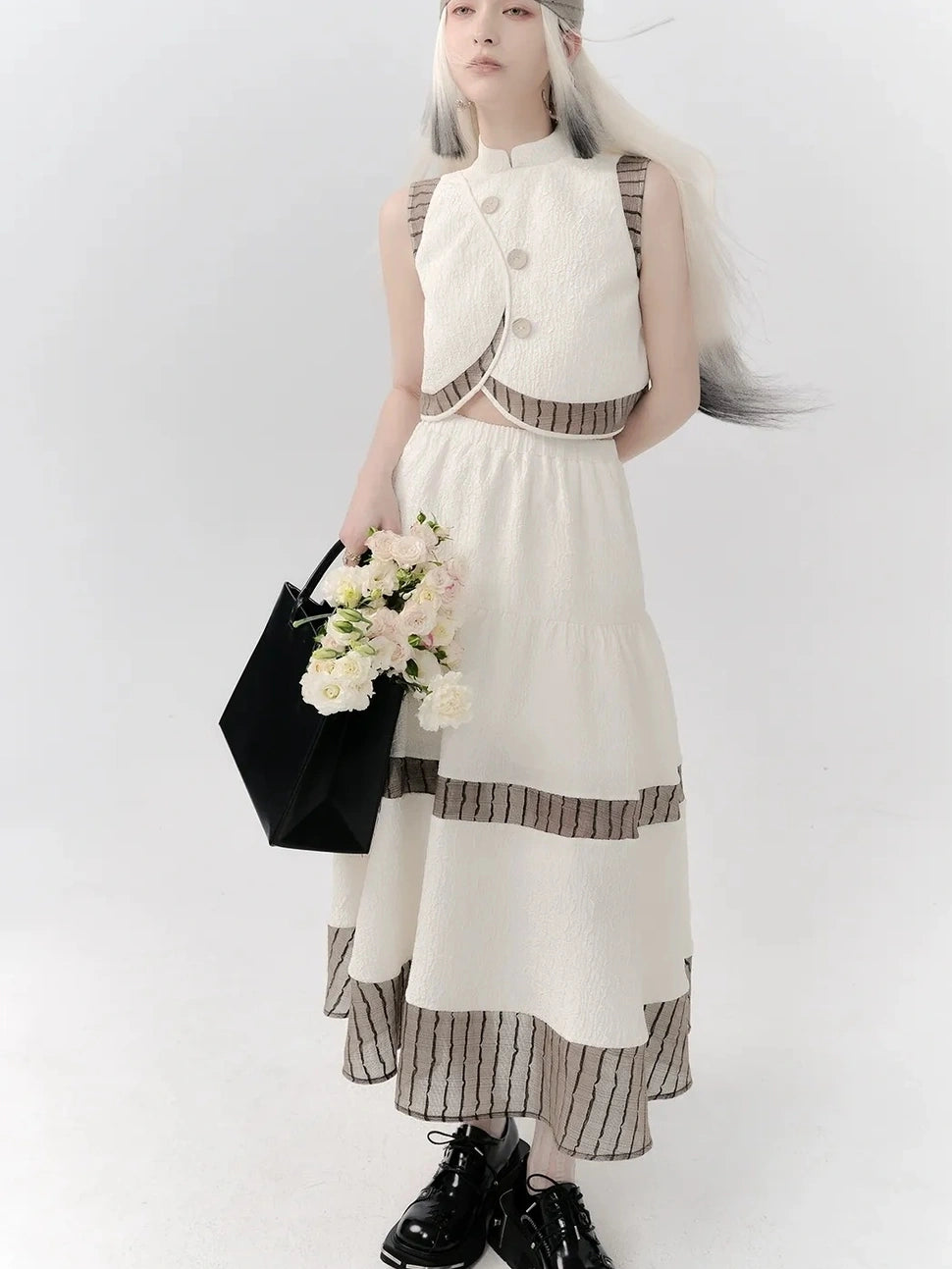 AnnoMundi Textured Lace Square Scarf Accessories