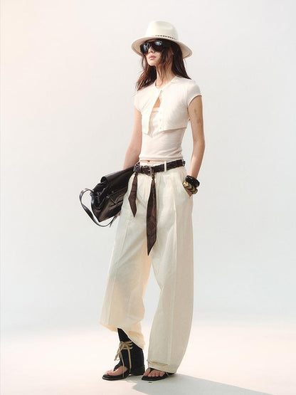 AnnoMundi Textured Slim Fit Layered Two Piece Women&