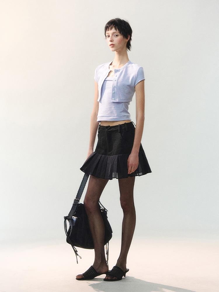AnnoMundi Textured Slim Fit Layered Two Piece Women&