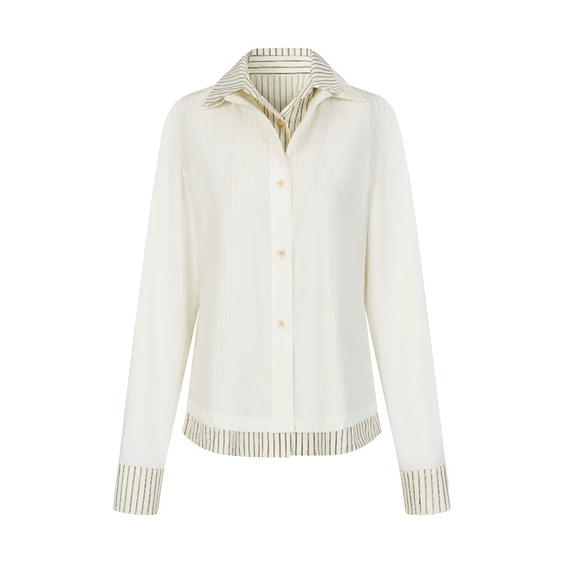 AnnoMundi_Textured_Weave_Bauhaus_Blouse_V_Neck_T_Shirt_Long_Sleeve_MISSTT