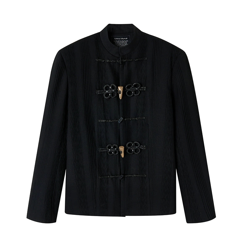 AnnoMundi_Textured_Willow_Leaf_Fold_Jacket_V_Neck_T_Shirt_Long_Sleeve_MISSTT