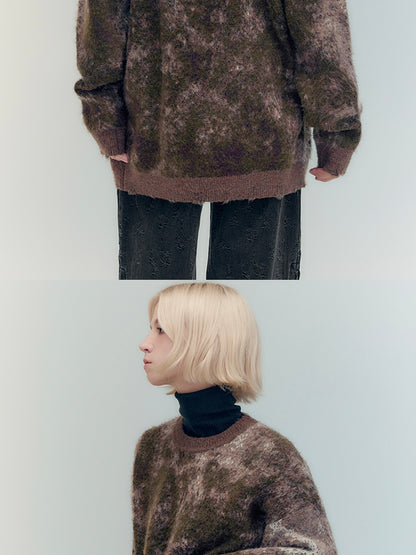 AnnoMundi Textured Yoke Sweater In Dual Tones