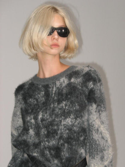 AnnoMundi Textured Yoke Sweater In Dual Tones
