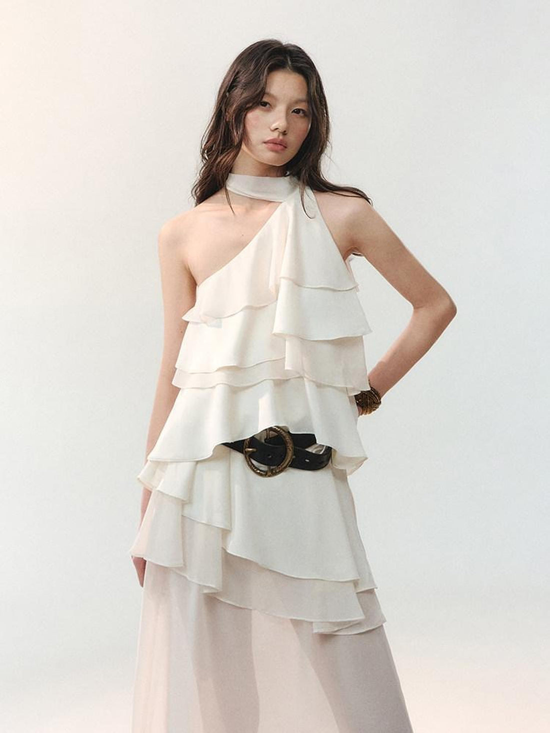 AnnoMundi Tiered Cake Feathered High Waist Women&