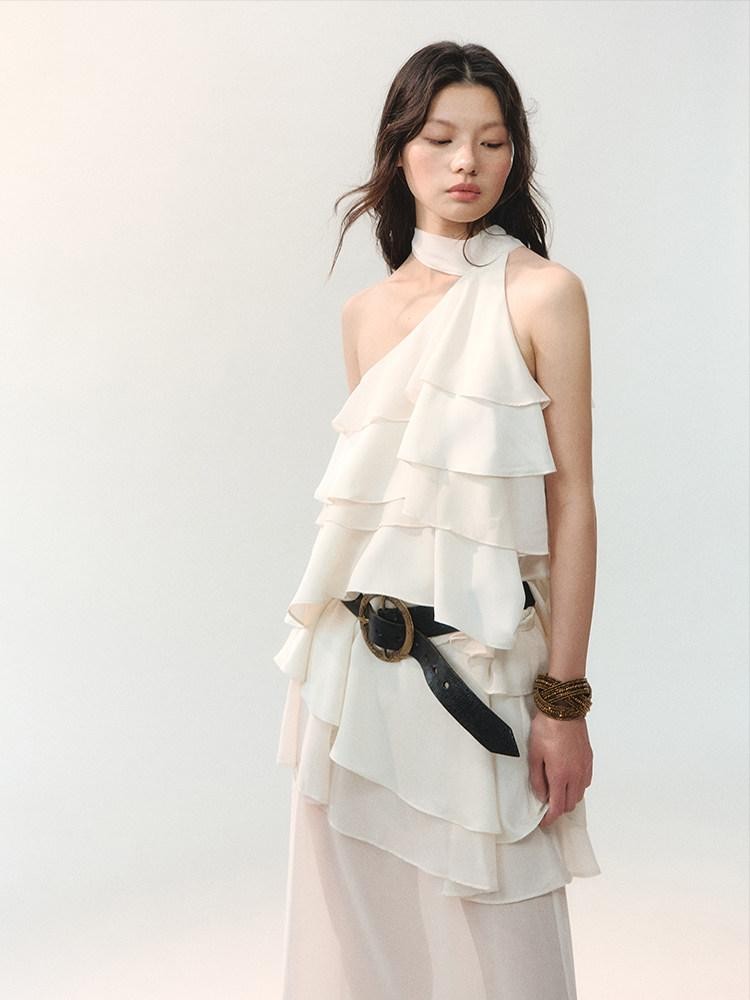 AnnoMundi Tiered Cake Feathered High Waist Women&