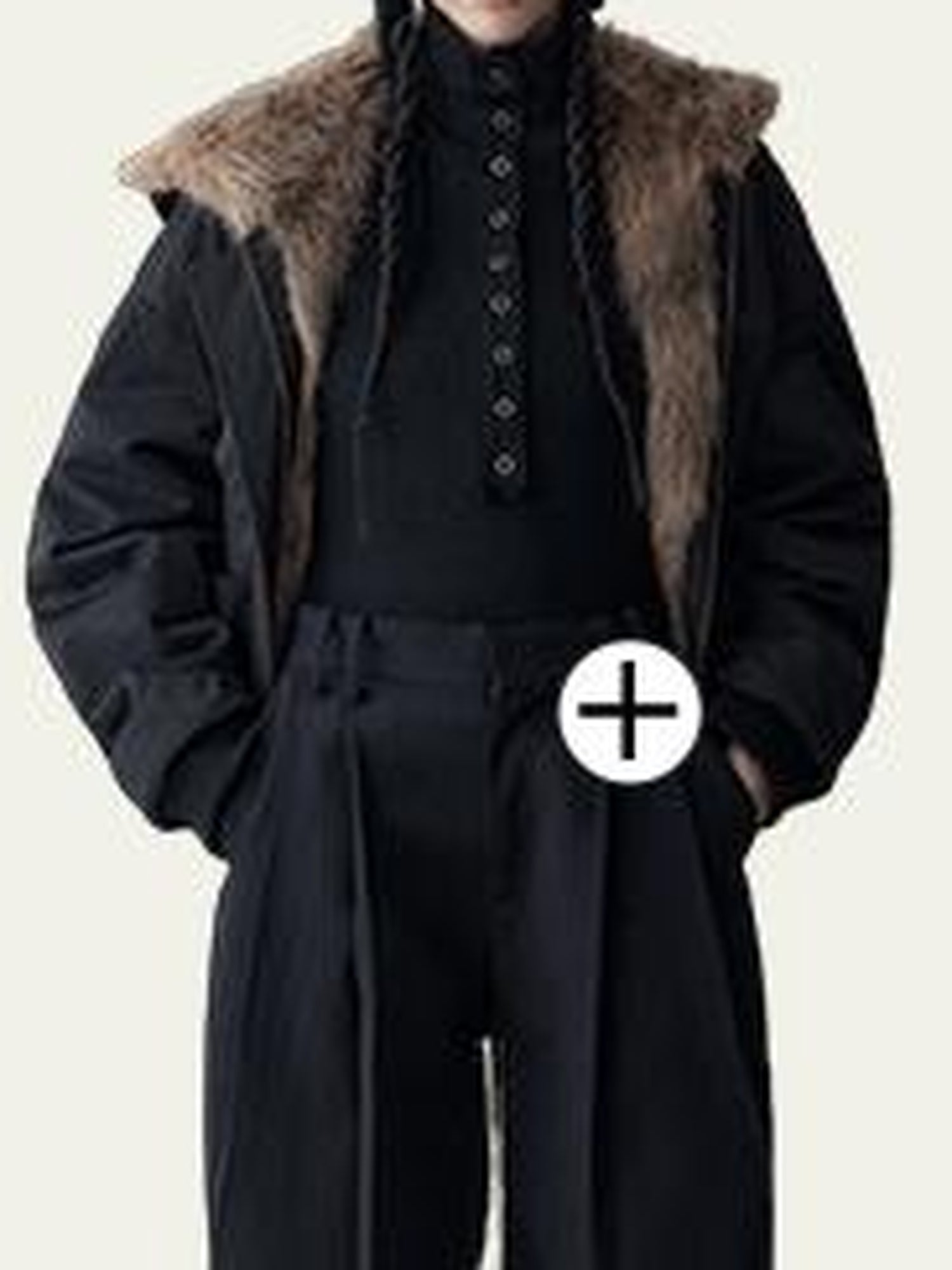 AnnoMundi Twilight Rhythm Winter Eco Fur Short Utility Jacket