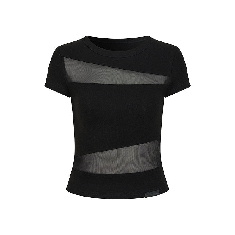 AnnoMundi_Twill_Mesh_Spliced_Slim_Fit_Short_Women&