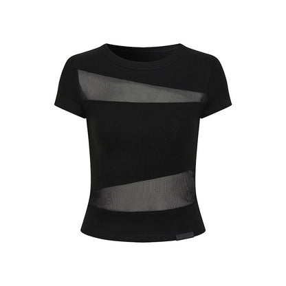 AnnoMundi_Twill_Mesh_Spliced_Slim_Fit_Short_Women&